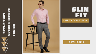 Blush Pink Slim Fit Shirt Collection by Gavin Paris