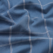 White & Blue Check Full Sleeve Shirt With Pocket (D009)