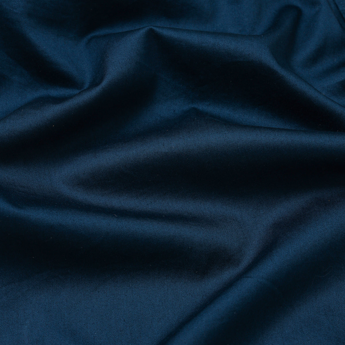 French Blue Satin cotton Full Sleeve Shirt With Pocket (D004)