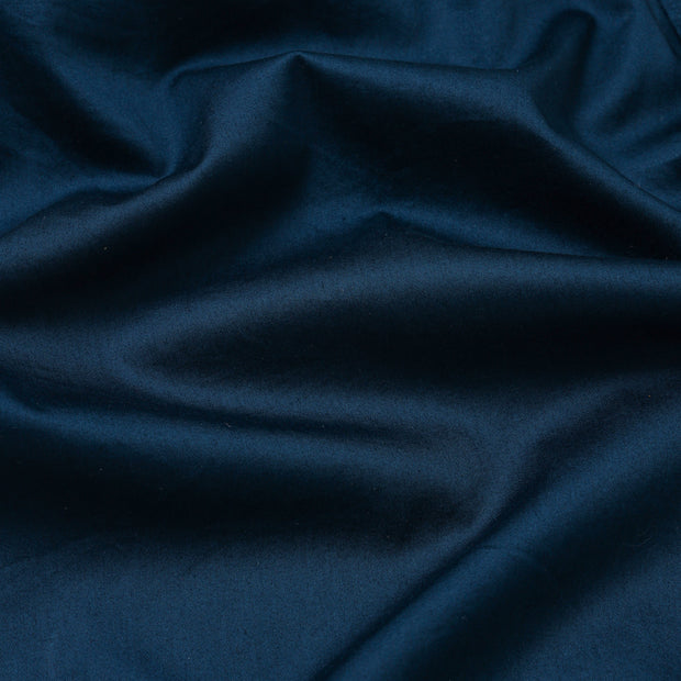 French Blue Satin cotton Full Sleeve Shirt With Pocket (D004)