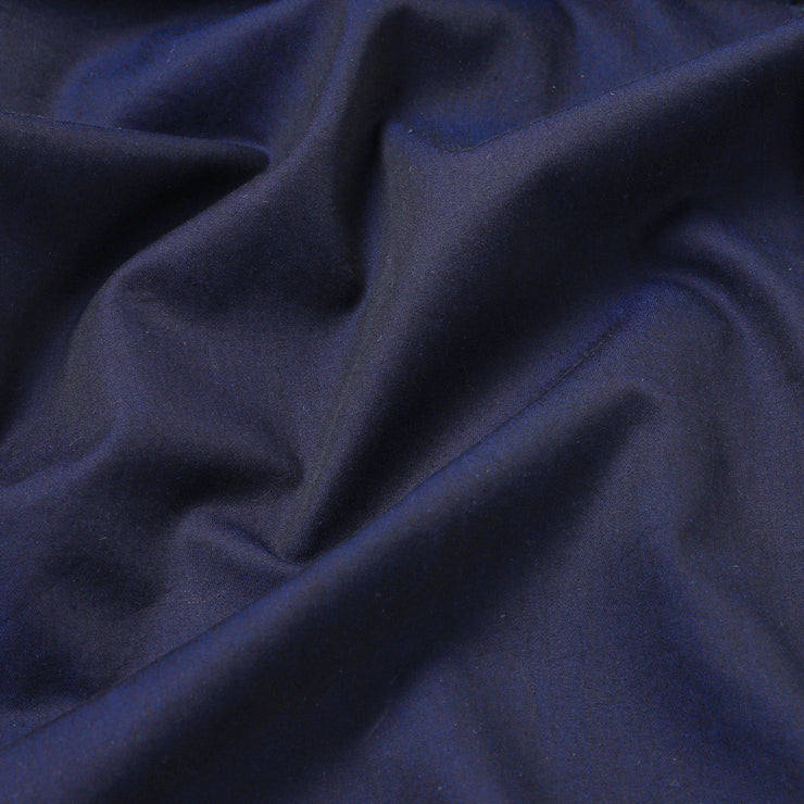 NAVY BLUE SATIN COTTON SHIRT (D002)