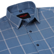 White & Blue Check Slim Fit Full Sleeve Shirt With Pocket (D009)