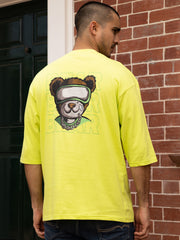Bear Neon Green Oversized T-shirt