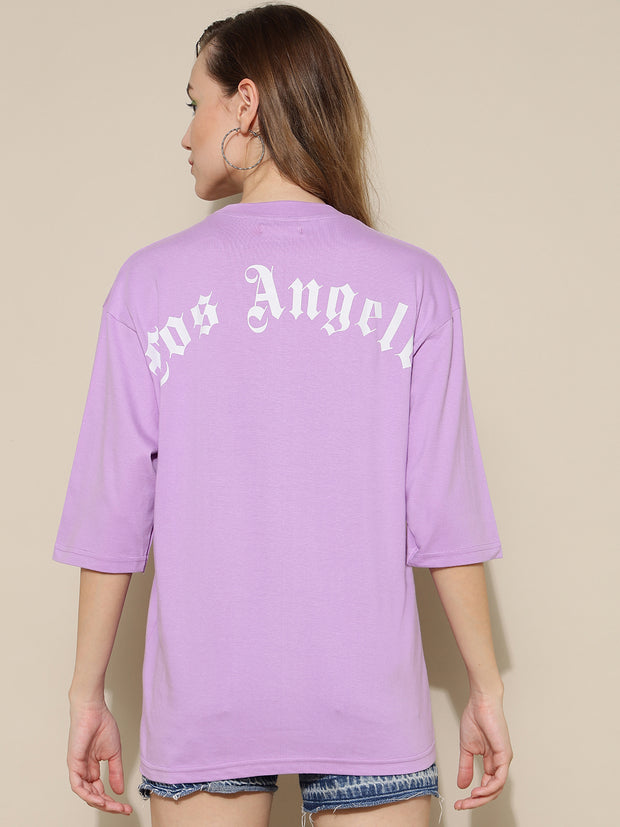 Los Angeles Lavender Oversized Unisex T-shirt