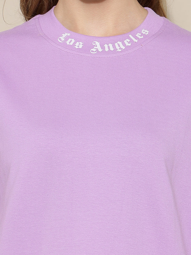 Los Angeles Lavender Oversized Unisex T-shirt