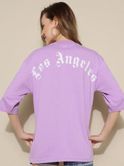 Los Angeles Lavender Oversized Unisex T-shirt