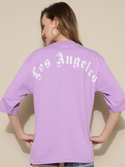 Los Angeles Lavender Oversized Unisex T-shirt