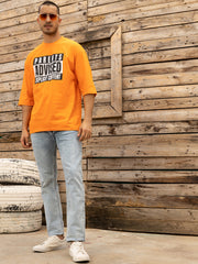 Parent Advise Neon Orange Over size tee
