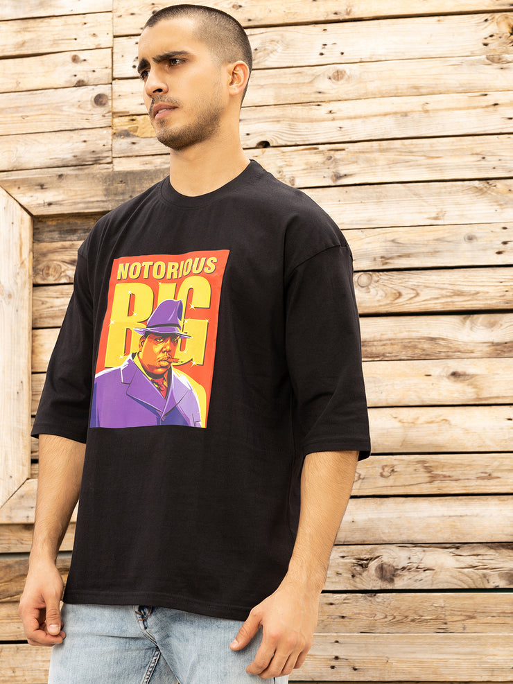 Notorious Big Oversized Tee Black by Gavin Paris