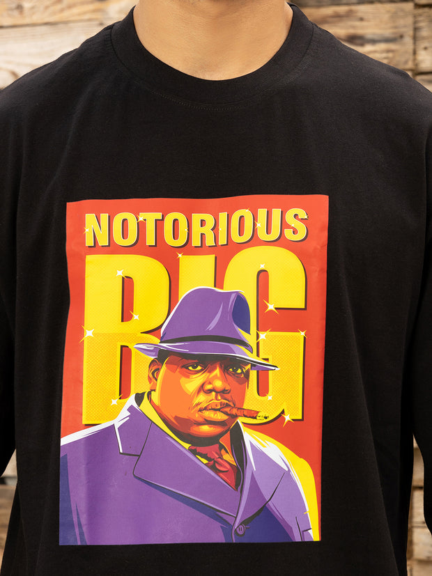 Notorious Big Oversized Tee Black by Gavin Paris