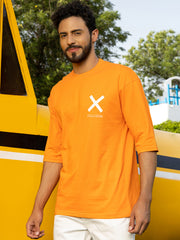 Collusion Neon Orange Oversized Unisex Tee By Gavin Paris