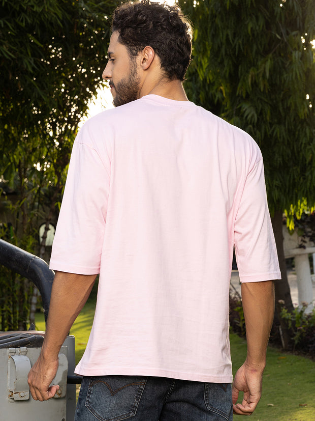 Method Pink Oversize Drop shoulder Tee by Gavin Paris