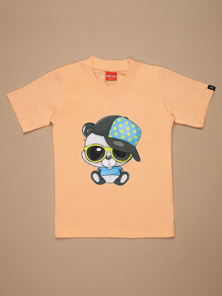 Cap Panda T-shirts for Boys & Girls