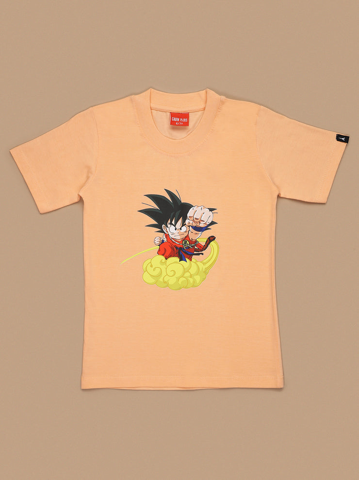 Punching Goku T-shirts for Boys & Girls