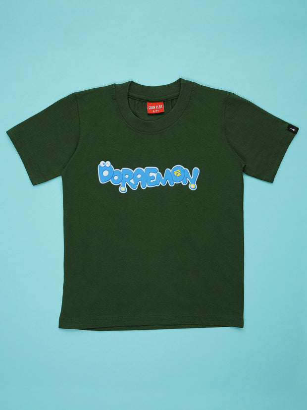 Doremon Font T-shirts for Boys & Girls