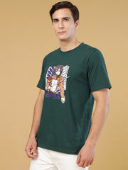 Titan Dark Green Regular T-Shirts