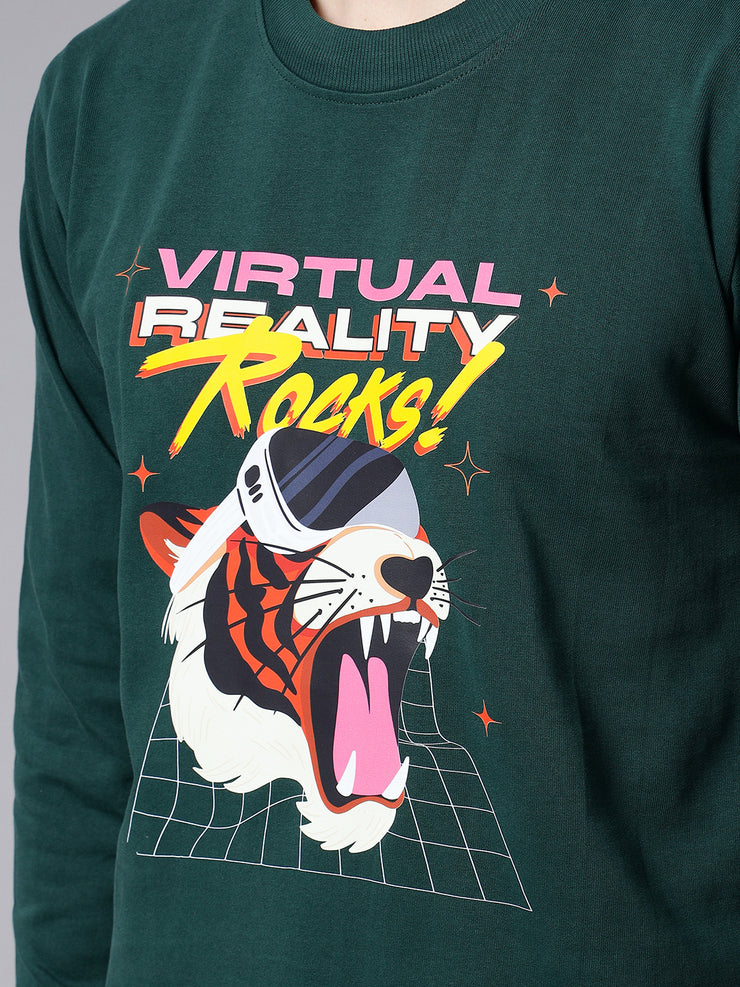 Virtual Reality Green Sweatshirt