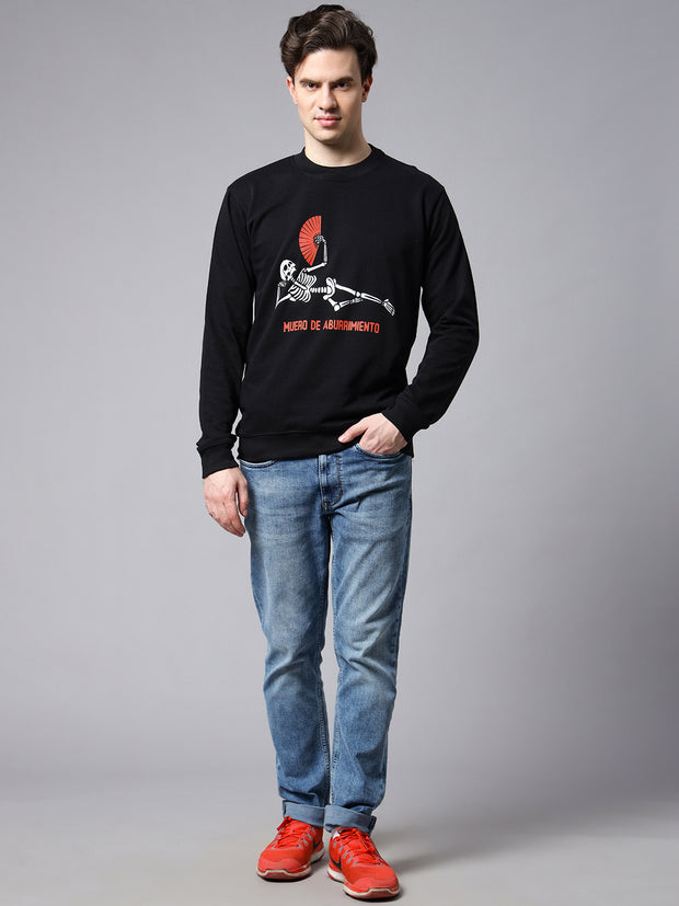 Sleeping Man Black Sweat shirt