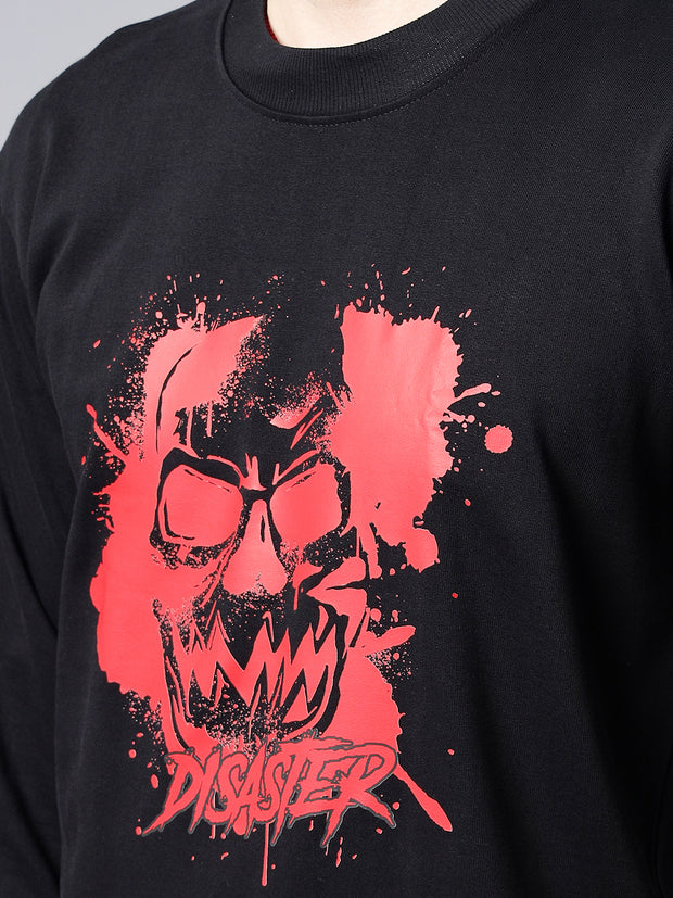 Red Skull Black Sweatshirt