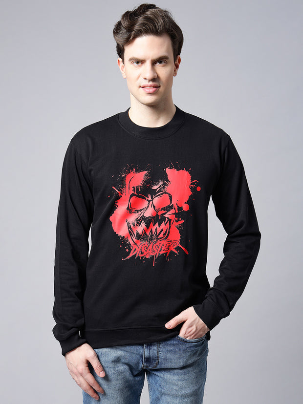 Red Skull Black Sweatshirt