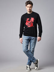 Red Skull Black Sweatshirt