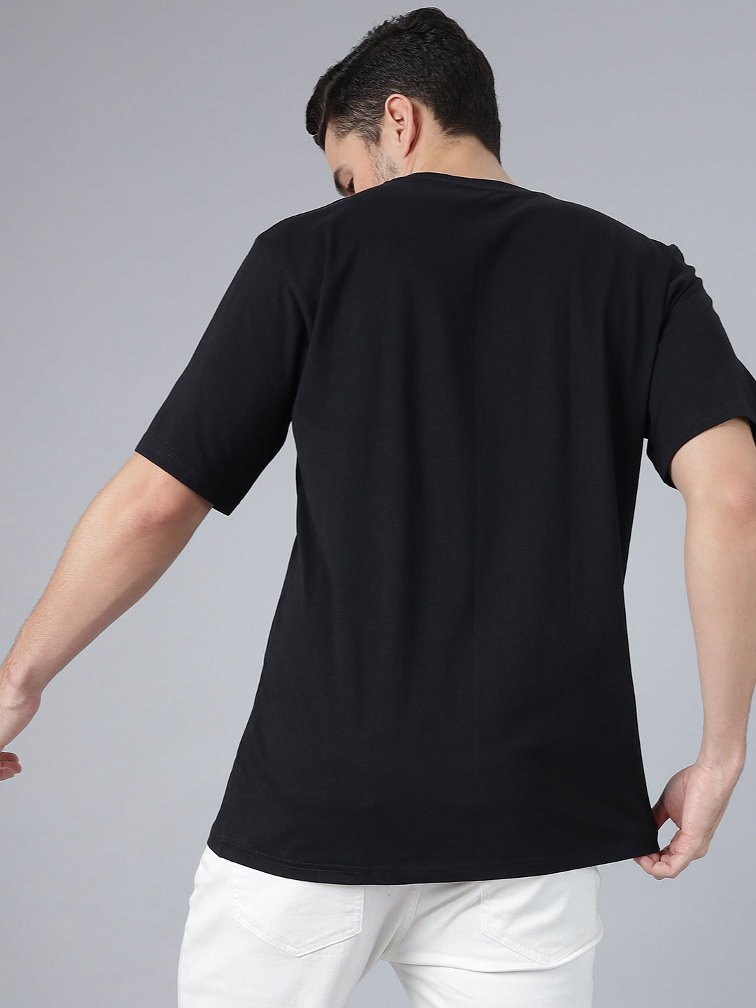 Kaisan Black Regular T-Shirts