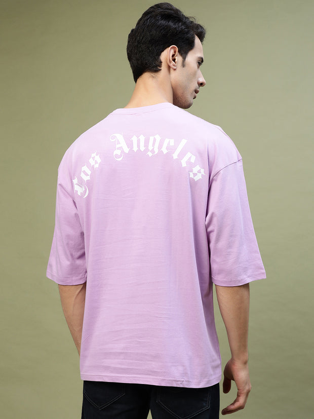 Los Angeles Lavender Drop-shoulder Oversized Tee