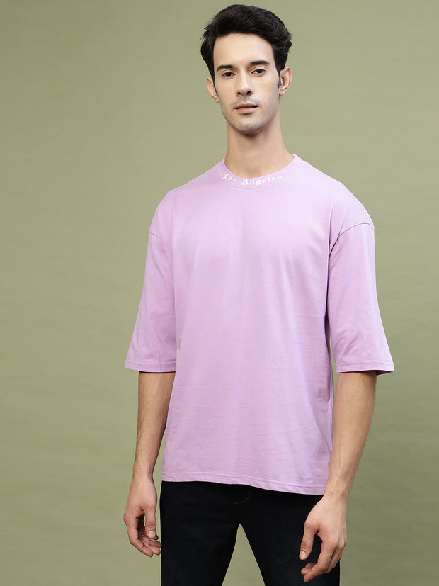 Los Angeles Lavender Drop-shoulder Oversized Tee