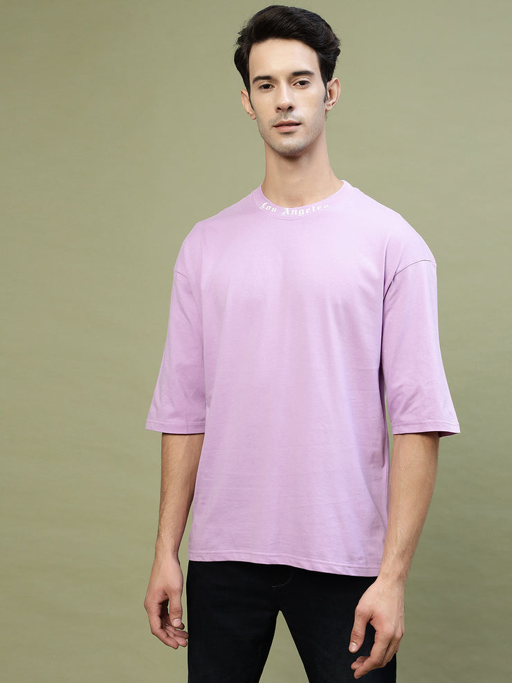 Los Angeles Lavender Drop-shoulder Oversized Tee