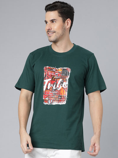 Tribe Dark Green Regular T-Shirts