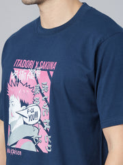 Sakuna Dark Blue Regular T-Shirts