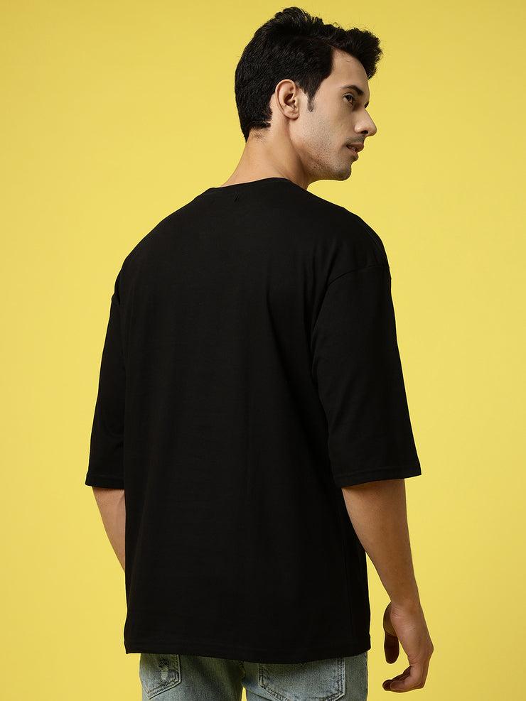 Flash Unisex Black Oversized Tee By Gavin Paris