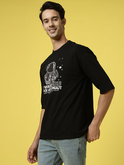 I Want You Black Oversized Tee by Gavin Paris