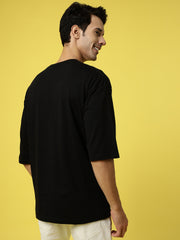 Intense Face Oversized Black Tee by Gavin Paris