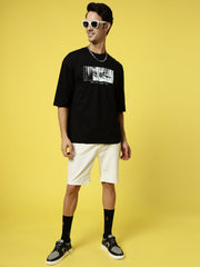 Intense Face Oversized Black Tee by Gavin Paris