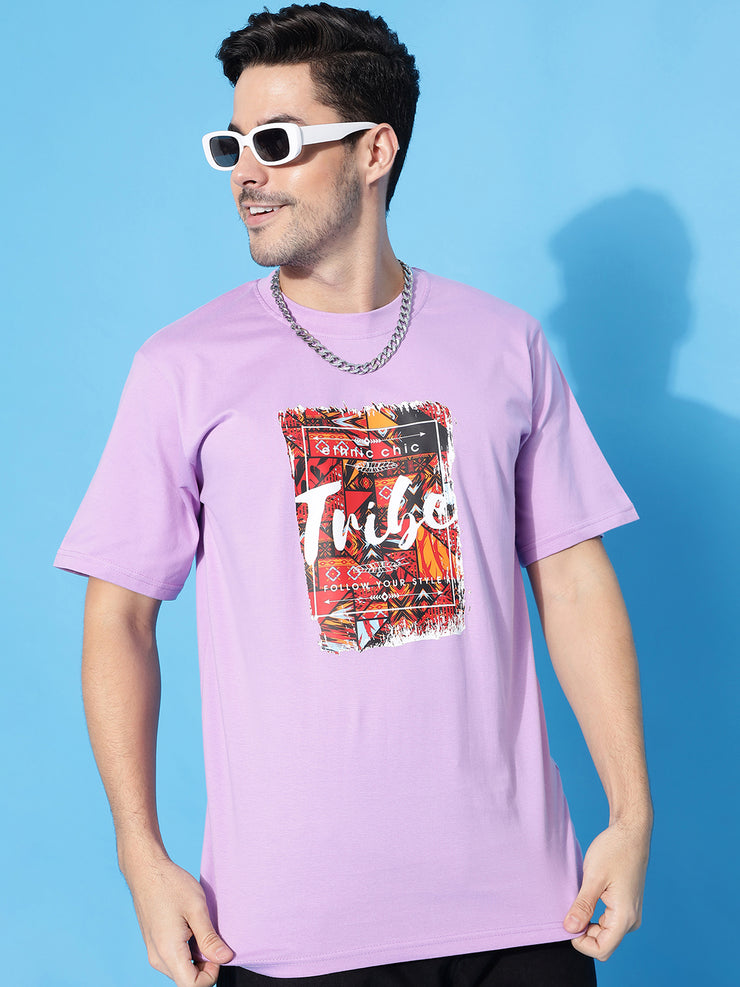 Tribe Lavender Regular T-Shirts