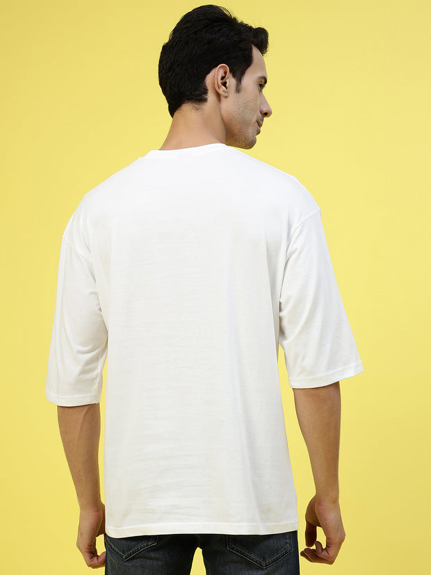 Goten Airbend White Oversized Tee by Gavin Paris