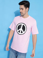 Peace Pink Regular T-Shirts