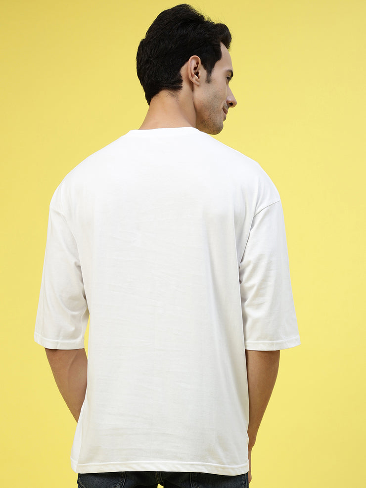 Savage White Oversized Unisex Tee By Gavin Paris