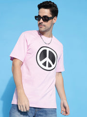 Peace Pink Regular T-Shirts