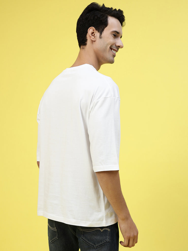 Savage White Oversized Unisex Tee By Gavin Paris