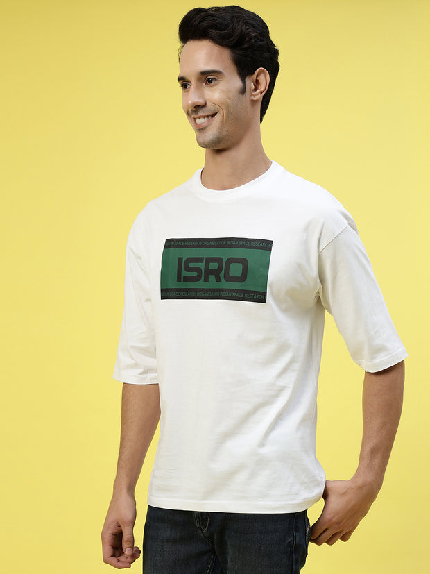 Isro Green White Oversized Tee