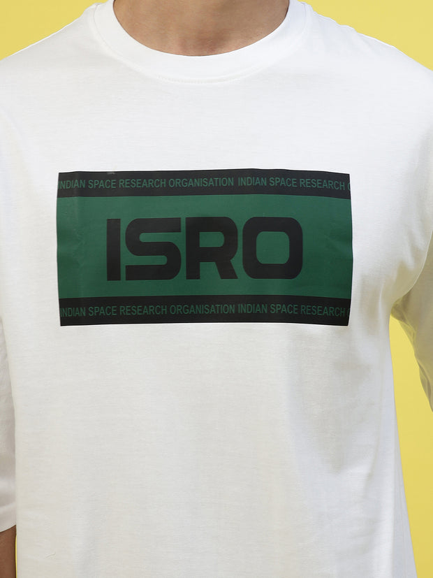 Isro Green White Oversized Tee