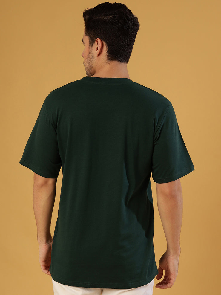 Dead Head Dark Green Regular T-Shirts