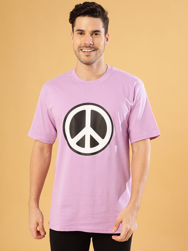 Peace lavender Regular T-Shirts