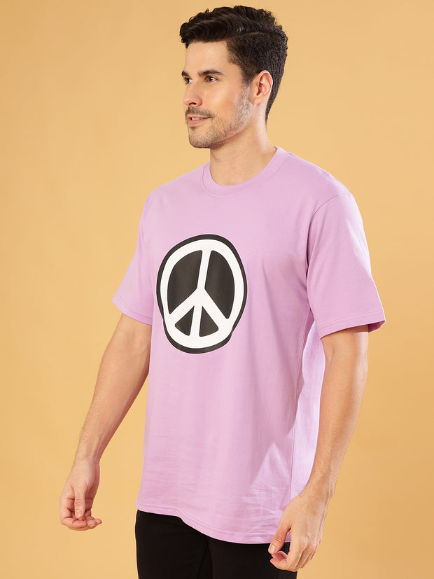 Peace lavender Regular T-Shirts