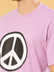 Peace lavender Regular T-Shirts