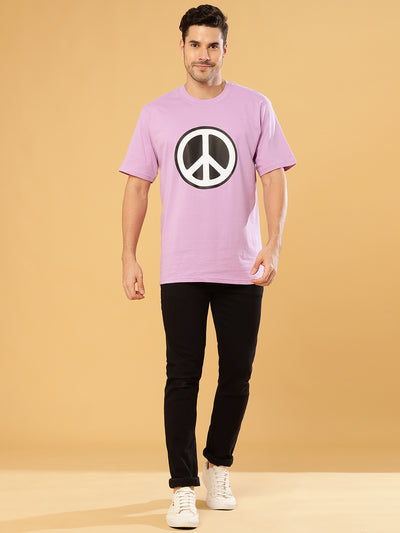 Peace lavender Regular T-Shirts