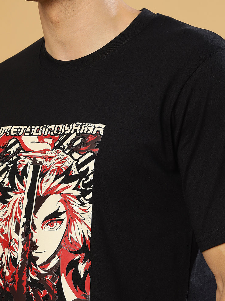 Rengoku Black Regular T-Shirts