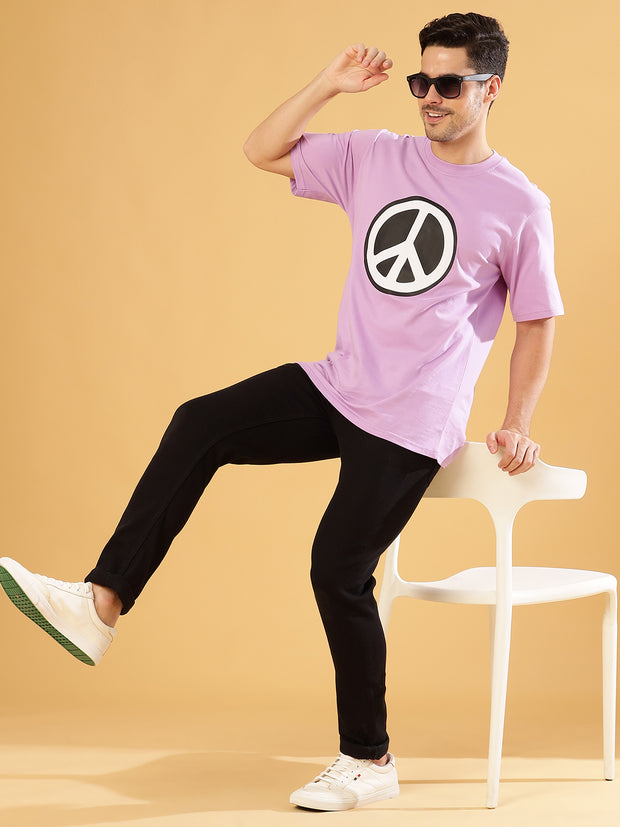 Peace lavender Regular T-Shirts